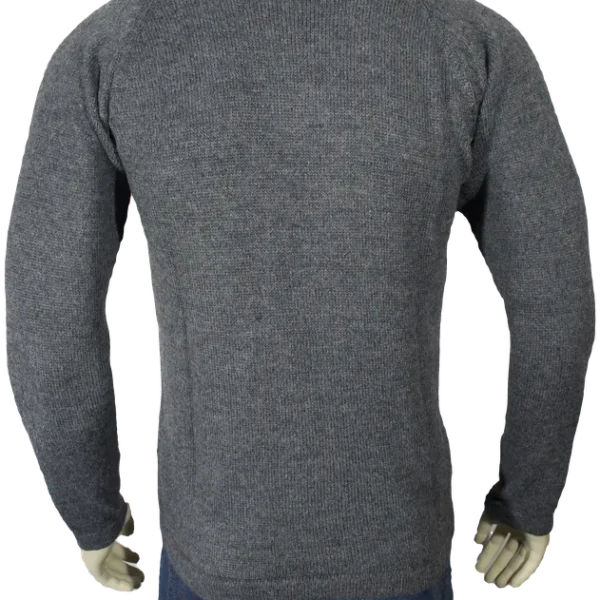 Classic Round Neck Sweater – Adult Alpaca - Image 3